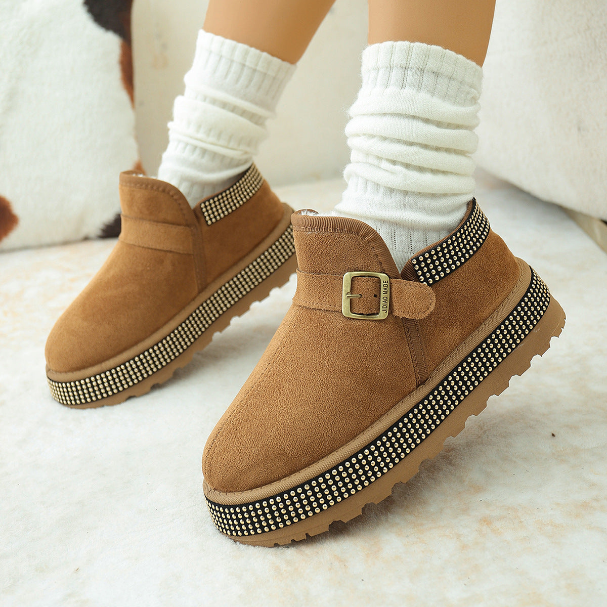 A warm snow boot