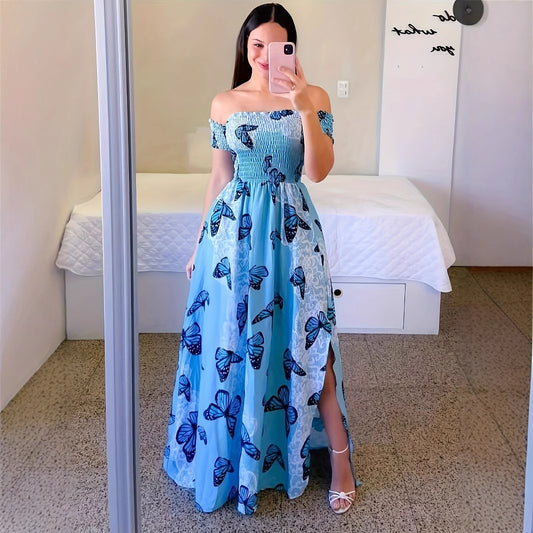 A printed dress
