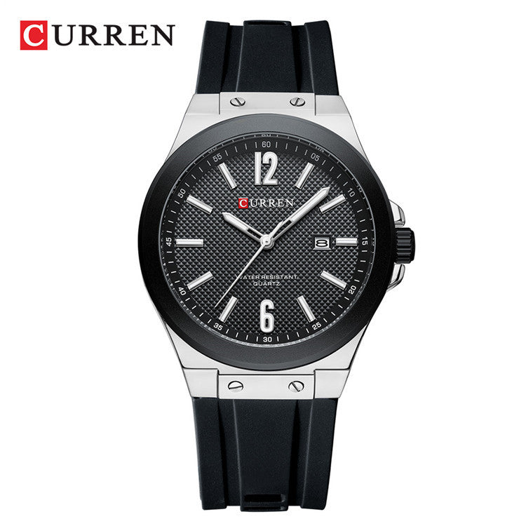 A 8467 Men's Sports Watch Men's Watch Silicone Strap Business Foreign Trade Watch Simple Spot