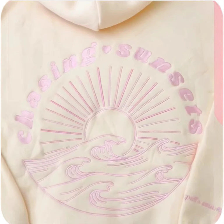 A sweater embroidered sweater