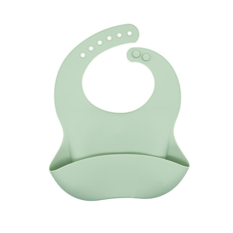 Baby silicone bibs, baby eating bibs, waterproof rice pockets,saliva napkins 0.08kg - Mixbatch