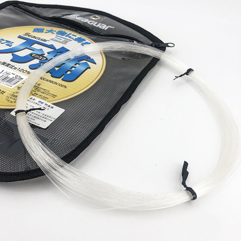 A million tuna leading line Japan imported deep-sea carbon sub-line sea fishing big object fishing line fluorocarbon line
