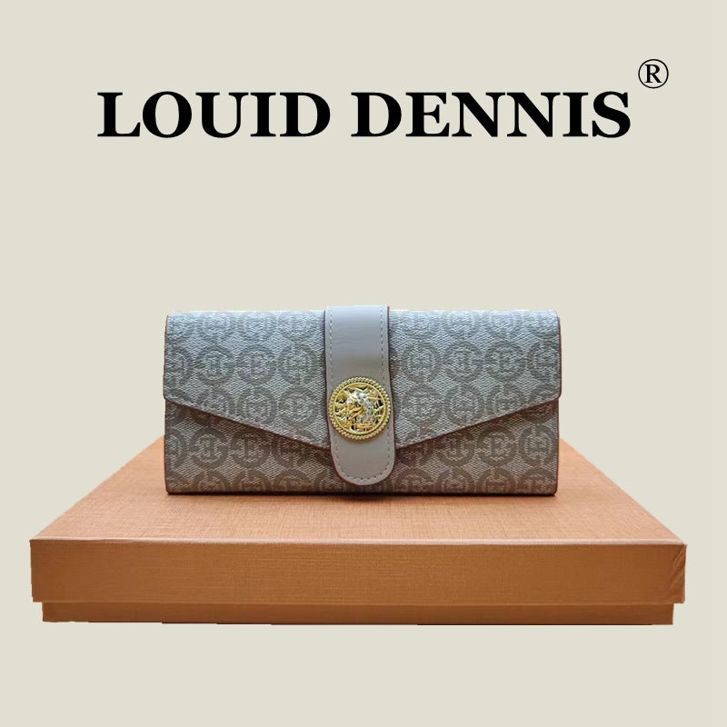 A new wallet, women's long soft wallet, fashionable and simple wallet, multi-card position, large-capacity clutch bag, mother bag. - Mixbatch