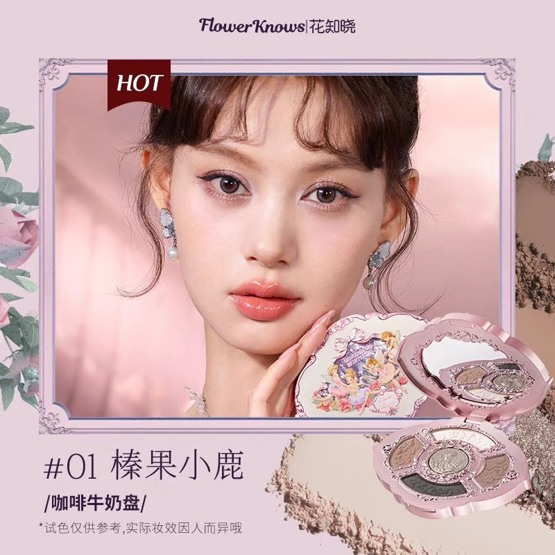 A Midsummer night five-color relief comprehensive shadow eyeshadow disc color test matte pearlescent powder daily versatile woman