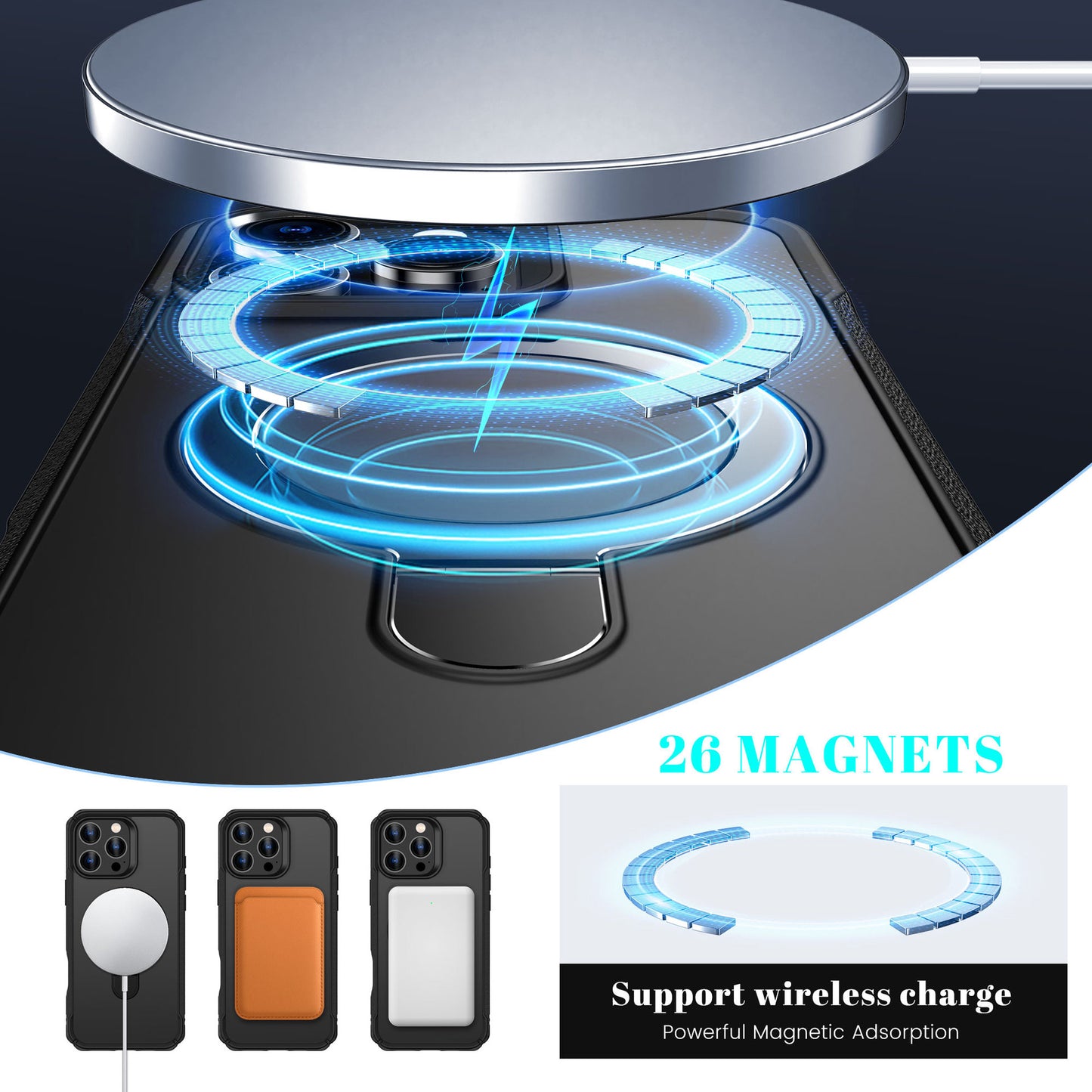 A Magnetic Ring Holder Phone Case