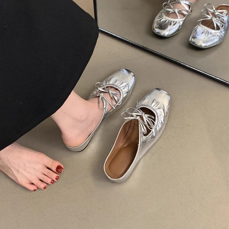 A half slippers women wear cool slippers in summer