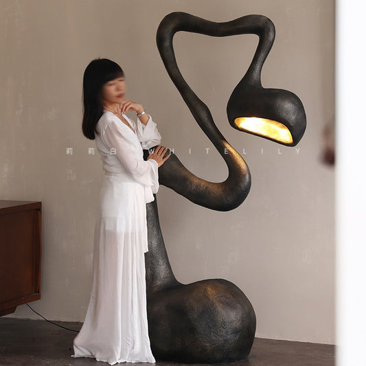 A creative floor lamp
