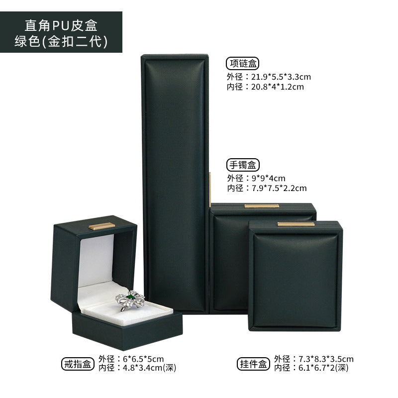 A leather high-end jewelry box
