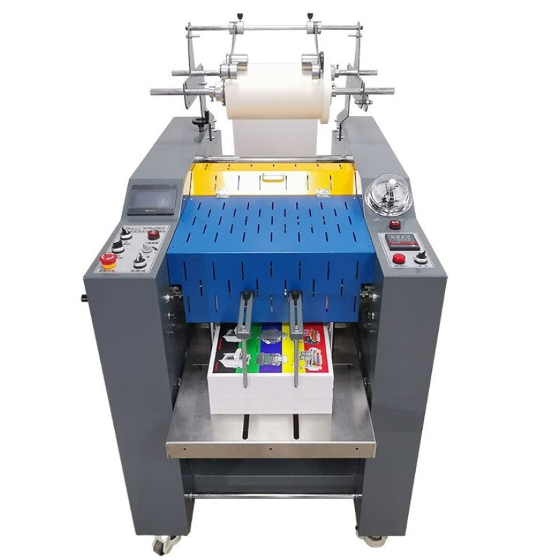 A Easy Printing Hydraulic Laminating Machine Fully Automatic Heavy Oil Heating Feida Feeding Laminating Machine Laminating Machine Pneumatic Breaking