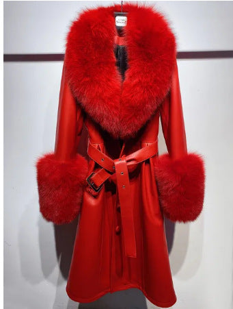 A leather coat