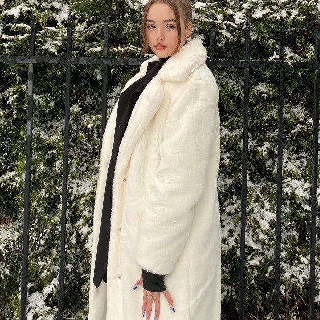 A faux fur jacket