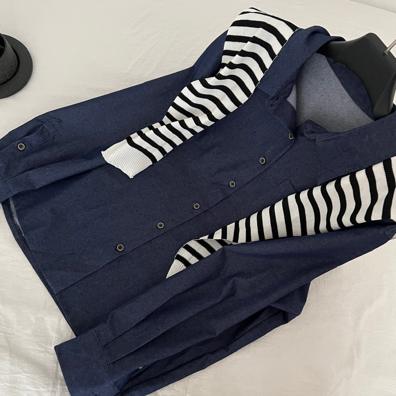 A denim suit