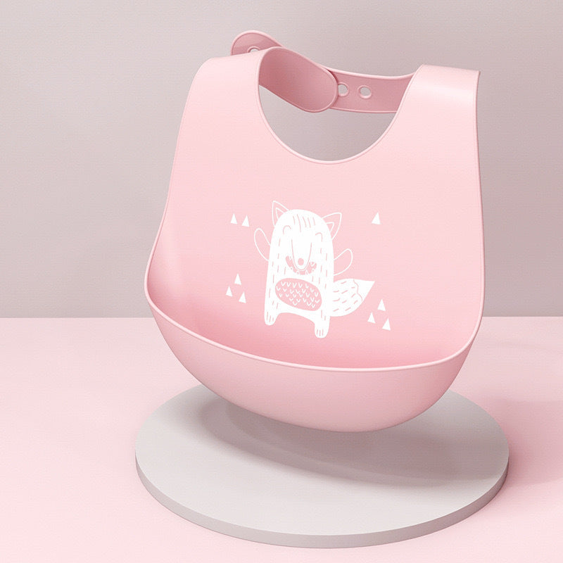 Baby silicone bibs, baby eating bibs, waterproof rice pockets,saliva napkins 0.08kg - Mixbatch