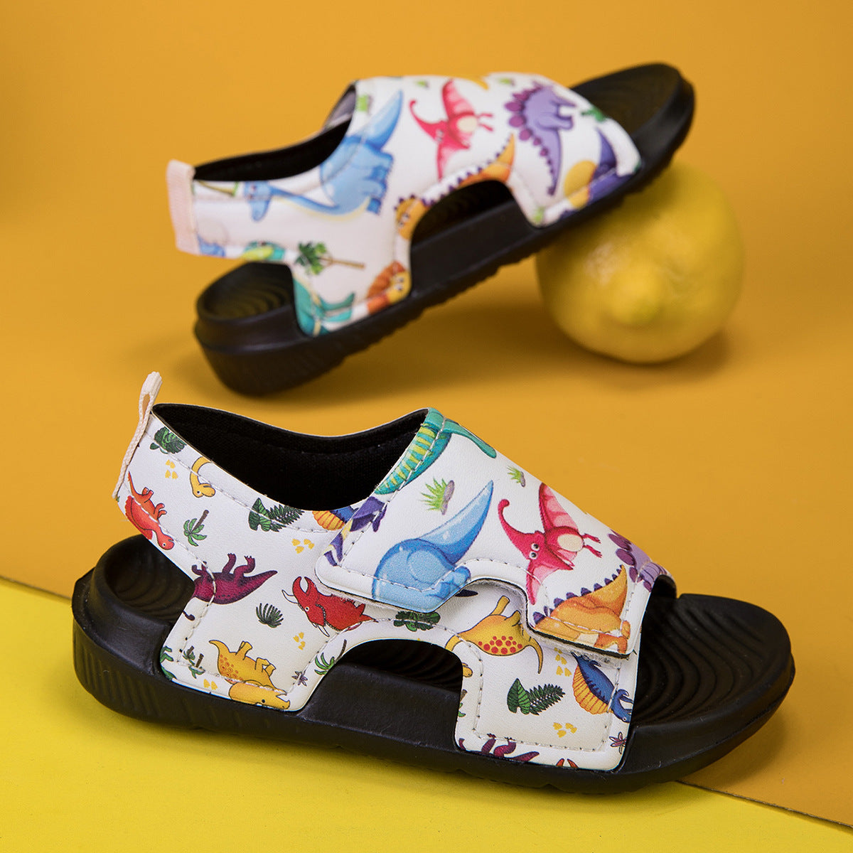 A Children's summer comfortable fashion casual lightweight breathable cute cartoon trend flat sports sandals - Mixbatch
