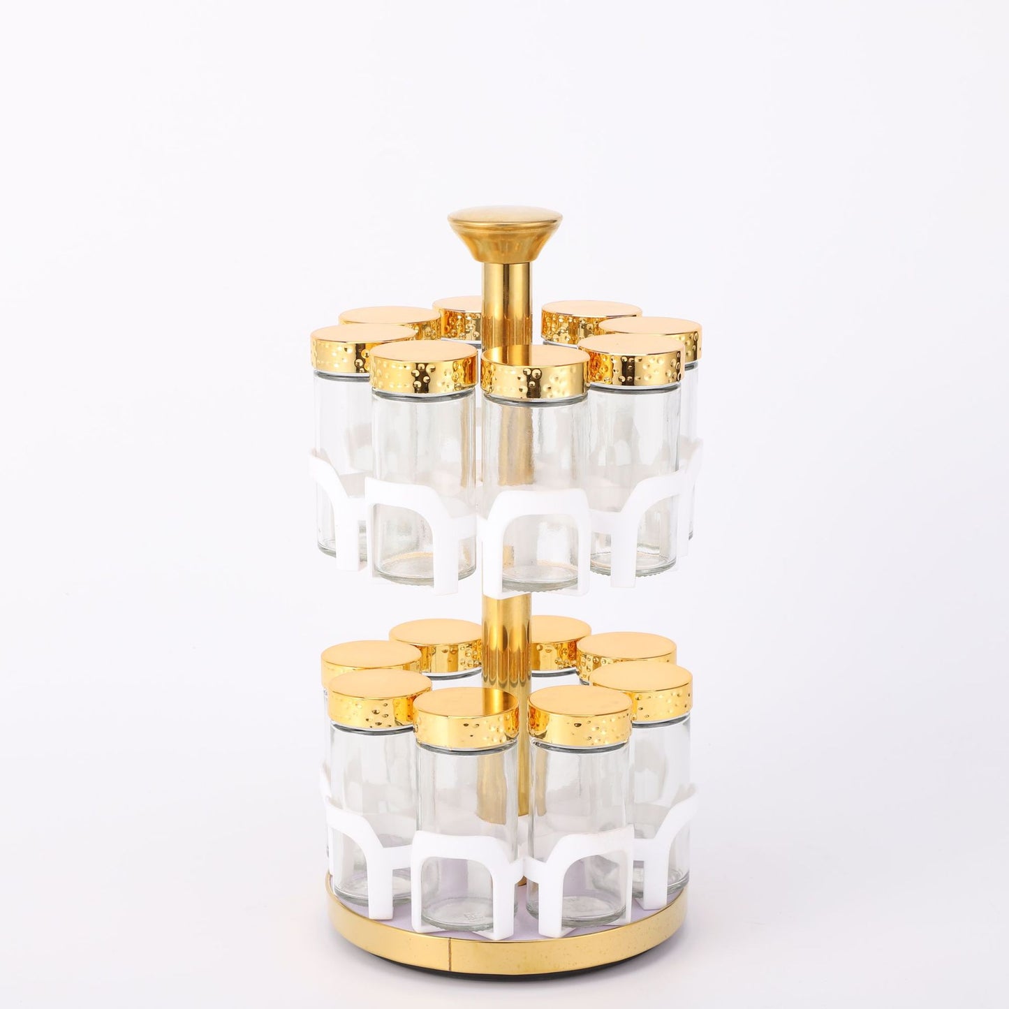 A glass seasoning bottle seasoning jar