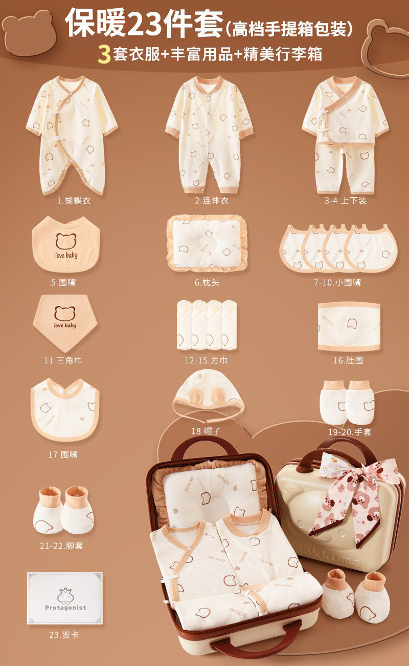 A11 Newborn gift bag, suitcase packaging, baby girl gift box, newborn boy clothes gift - Mixbatch