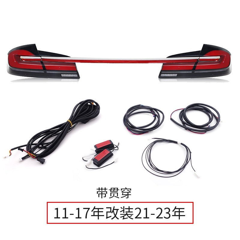 A Applicable BMW 5 Series rear tail lights with LED through-type driving lights