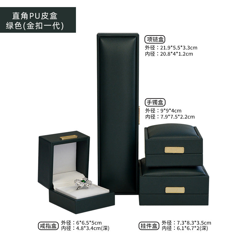 A leather high-end jewelry box