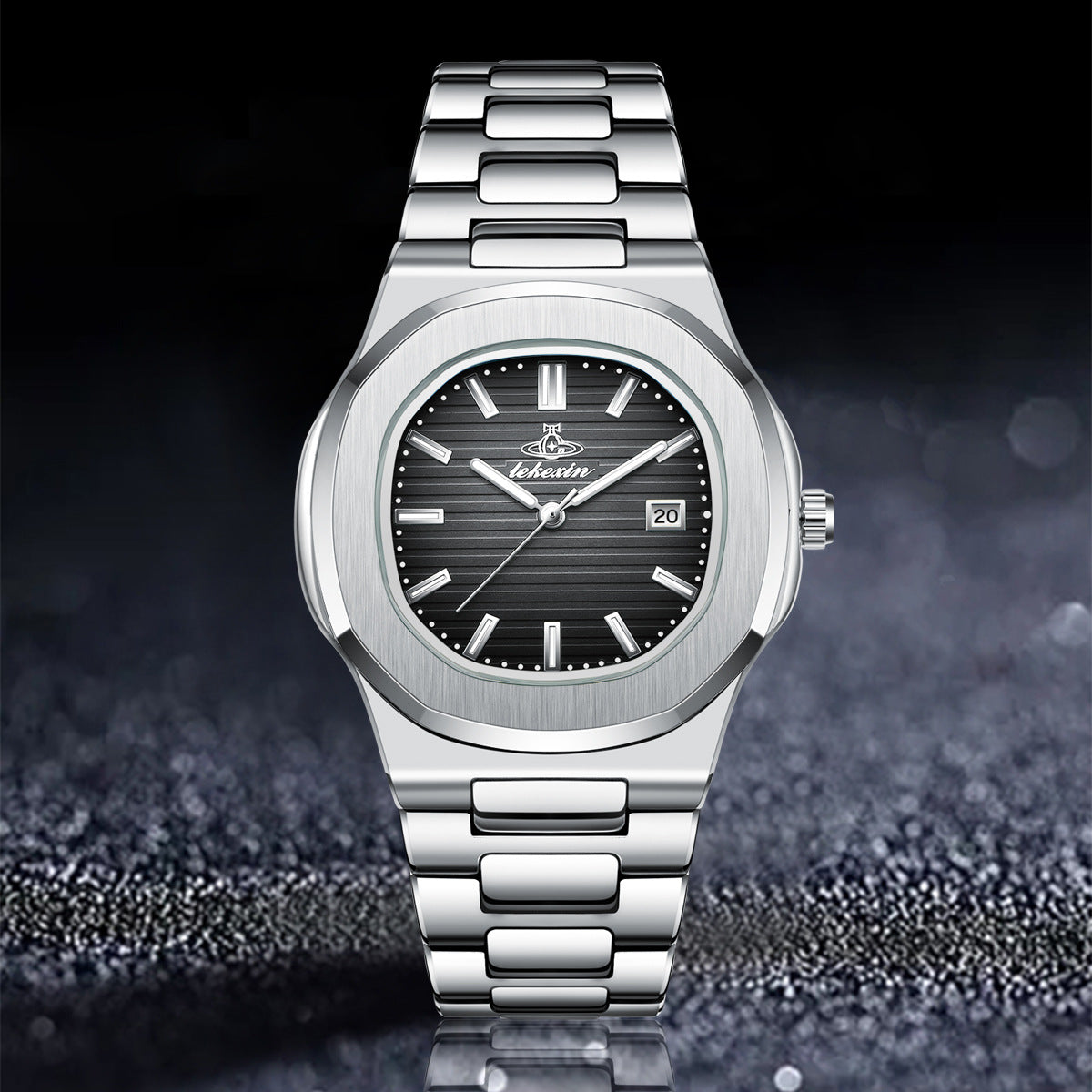 A PINTIME men's watch delivery ultra-thin quartz watch men's business steel belt calendar waterproof watch men's watch - Mixbatch