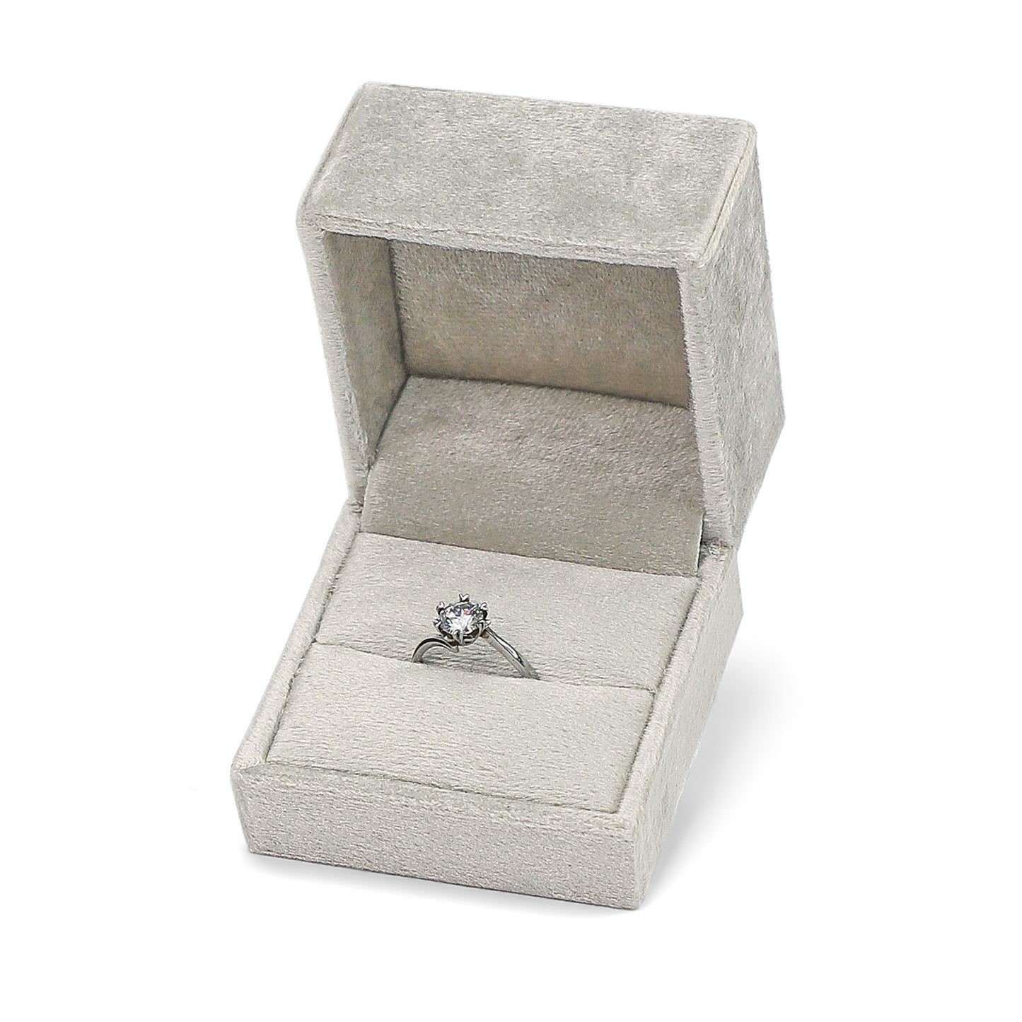 A velvet jewelry box custom LOGO