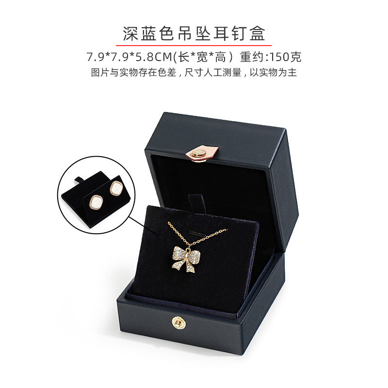 A PU leather jewelry box