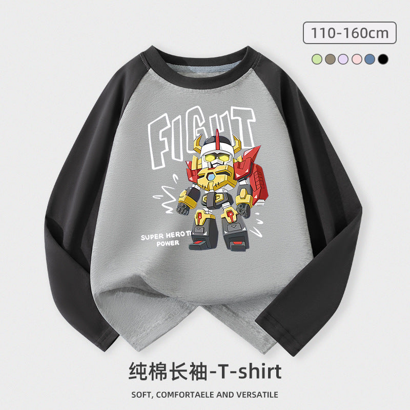 A long-sleeved T-shirt top
