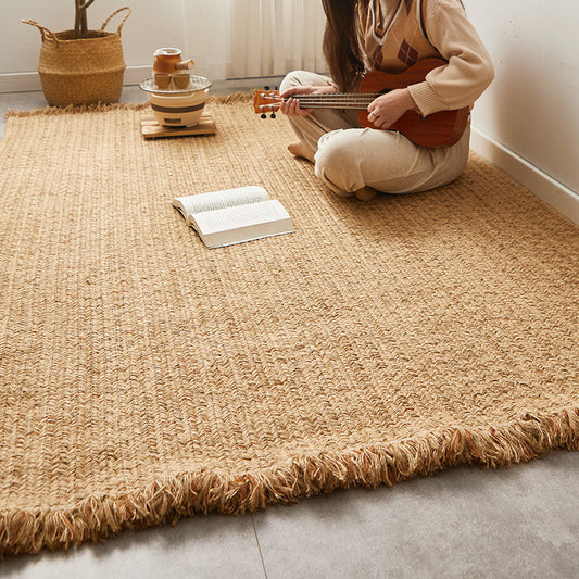 A Jute woven carpet floor mat
