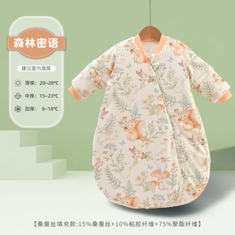 A Children's Baby Thick Pure Cotton Sleeping Bag