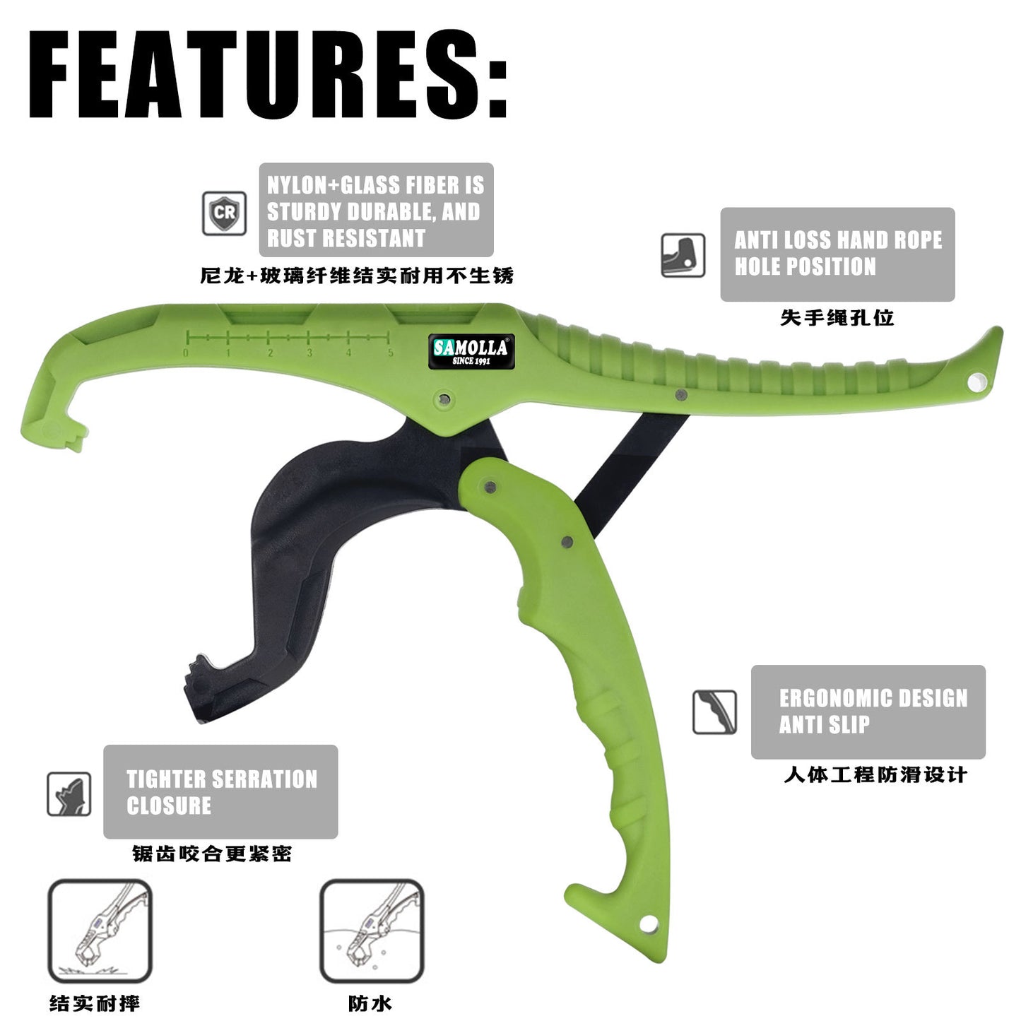 A Heavy-duty Reinforced Fish Gripper – Ideal for Large & Giant Fish