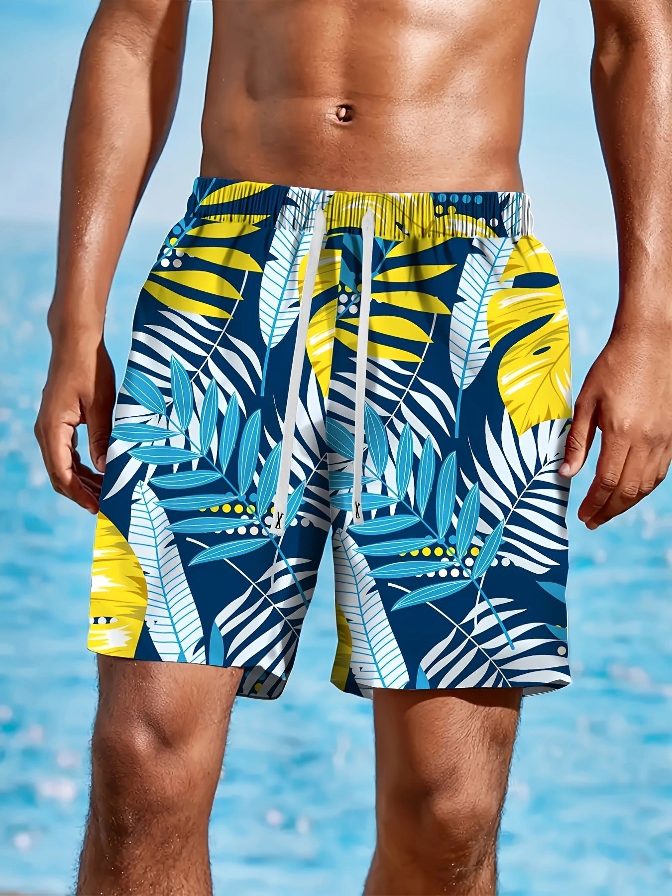 A men's loose beach pants