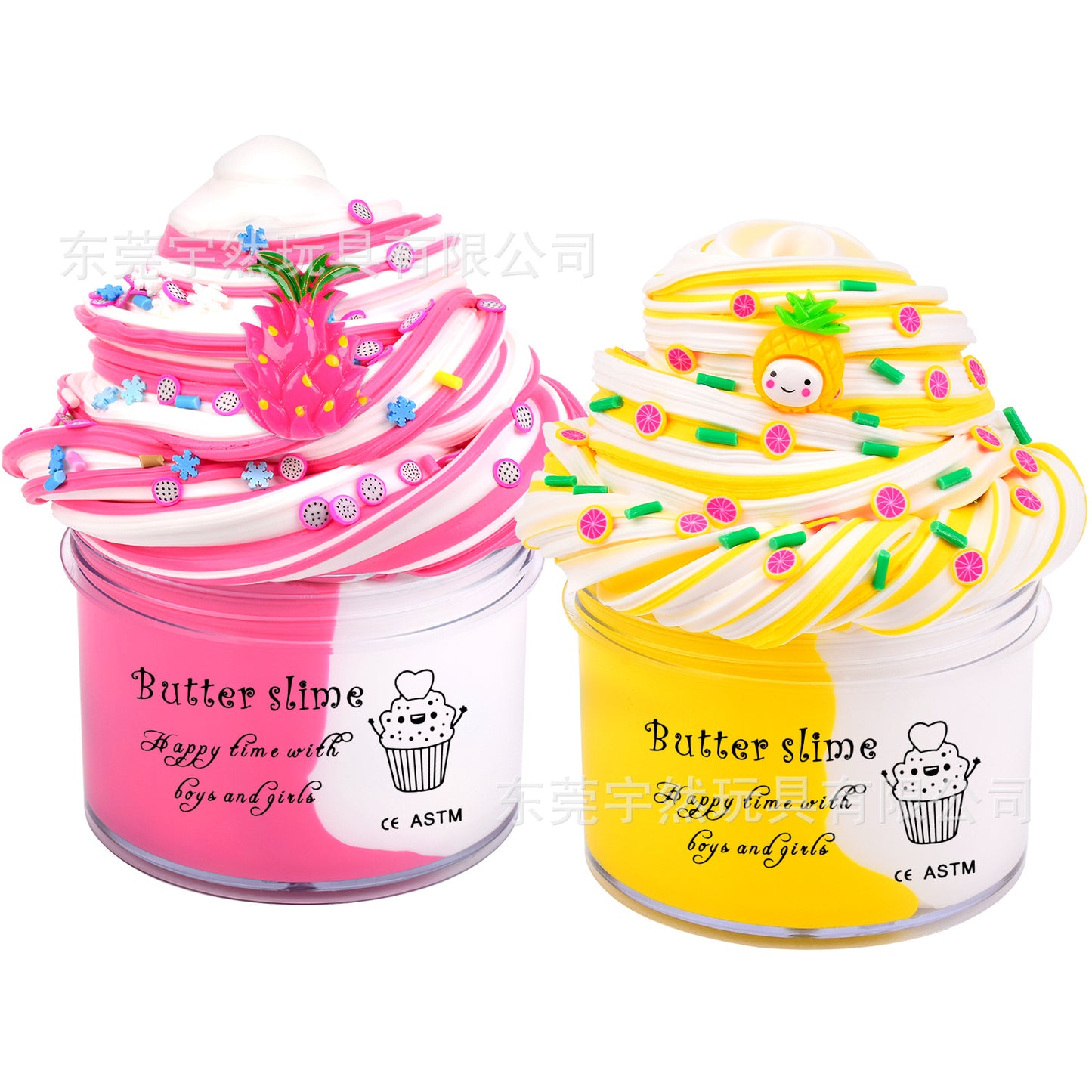 A 60ml Butter Puree Slime Cotton Puree Set