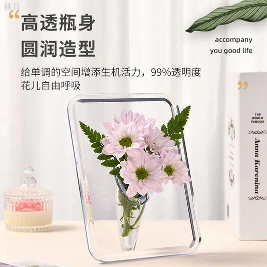 Photo frame vase transparent acrylic vase desktop creativity