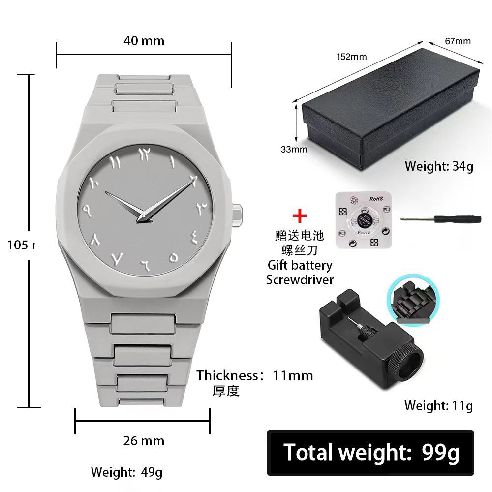 A Men's Premium Waterproof Women's Watch South East Asia Middle East Popular Plastic Men's Quartz Watch