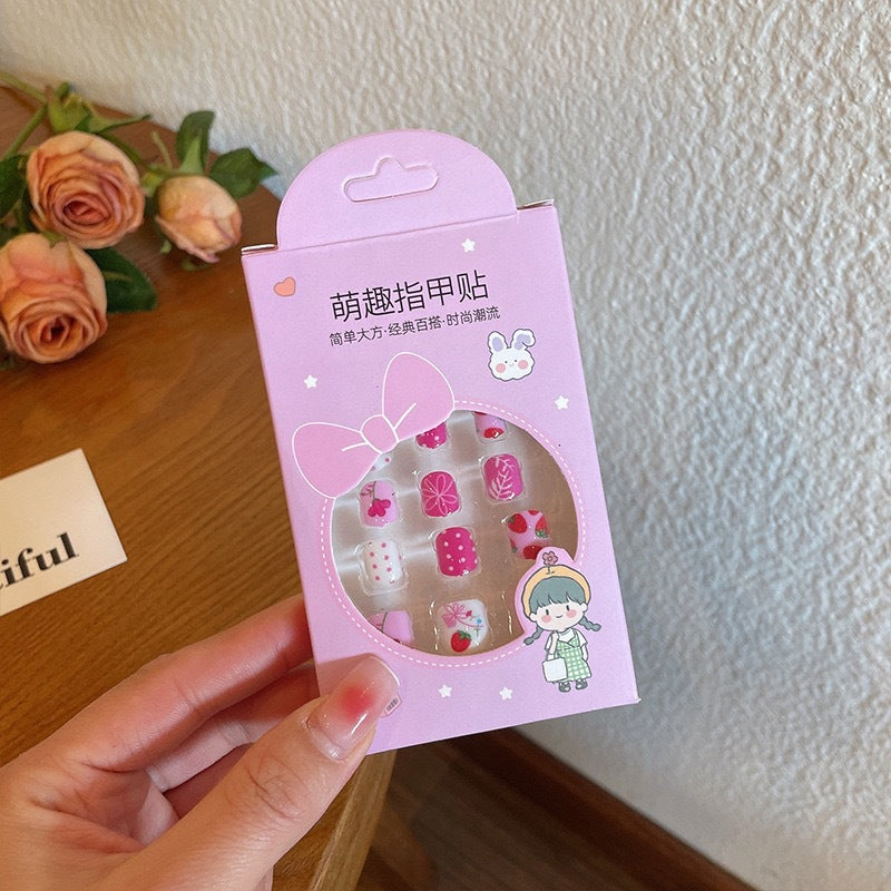 A little girl cartoon jewelry girl baby gift toy nail patch - Mixbatch