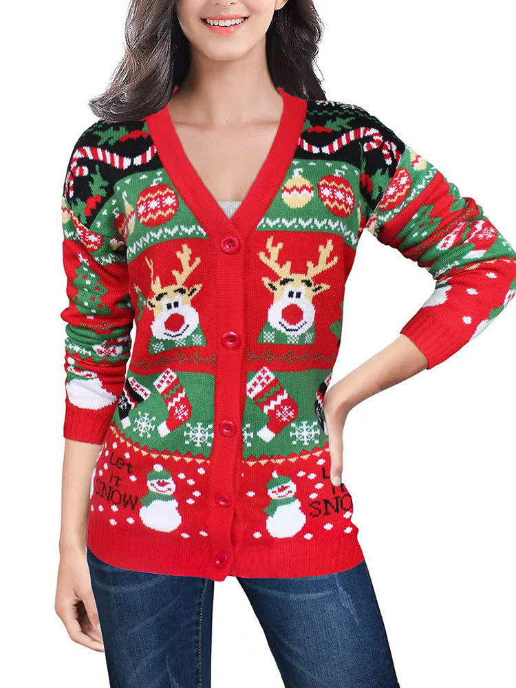 A knit sweater jacket