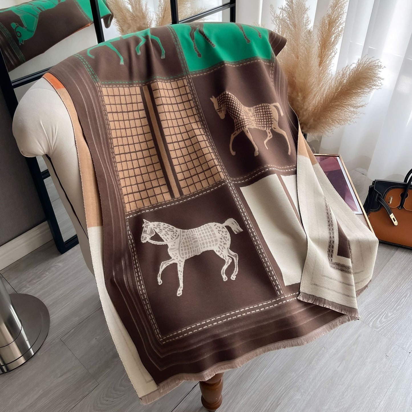 A scarf shawl