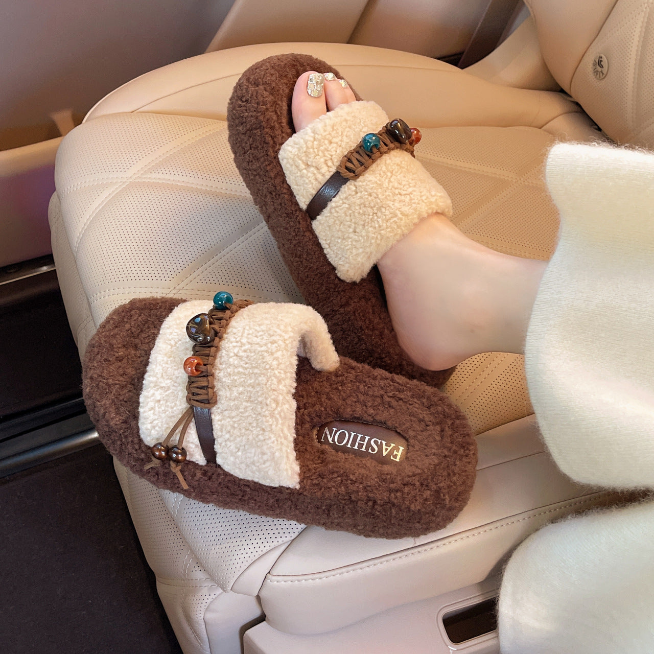A plush slipper