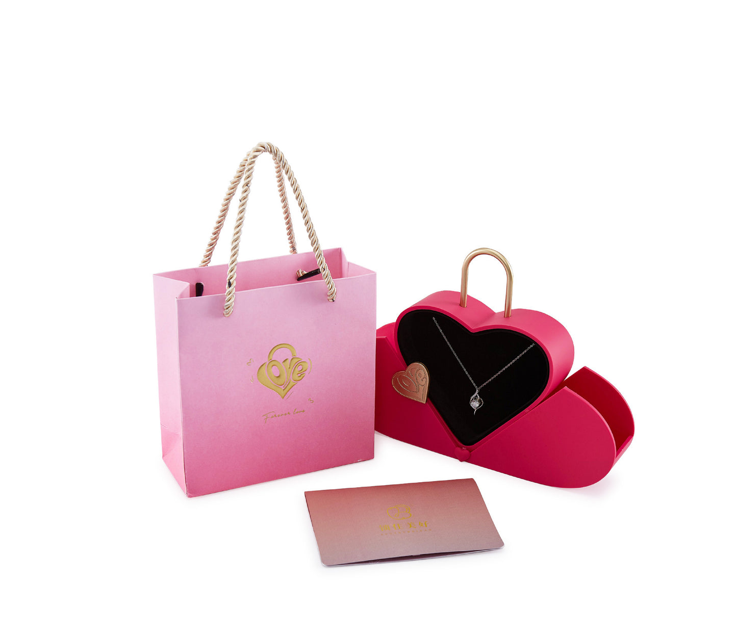A Heart Jewelry Gift Box Customized LOGO
