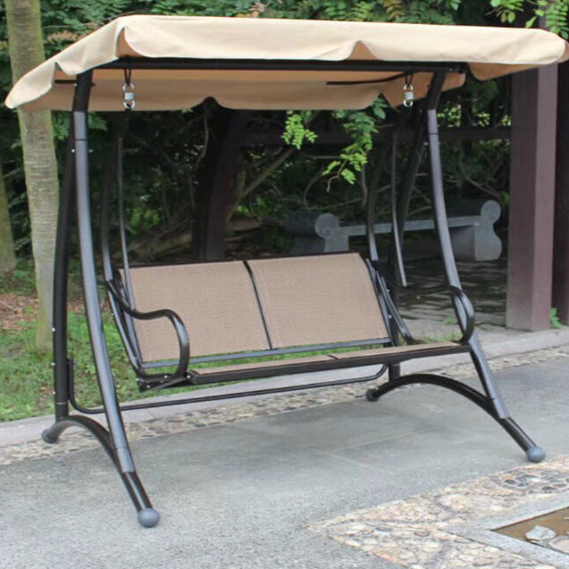 A outdoor swing rocking chair