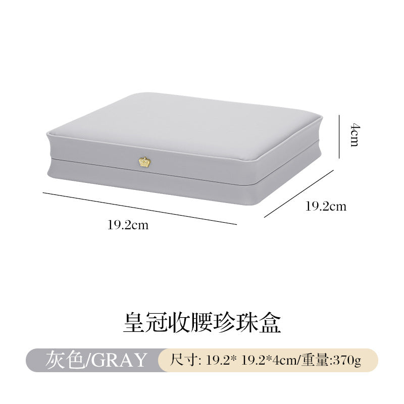 A PU leather jewelry high-end box custom LOGO