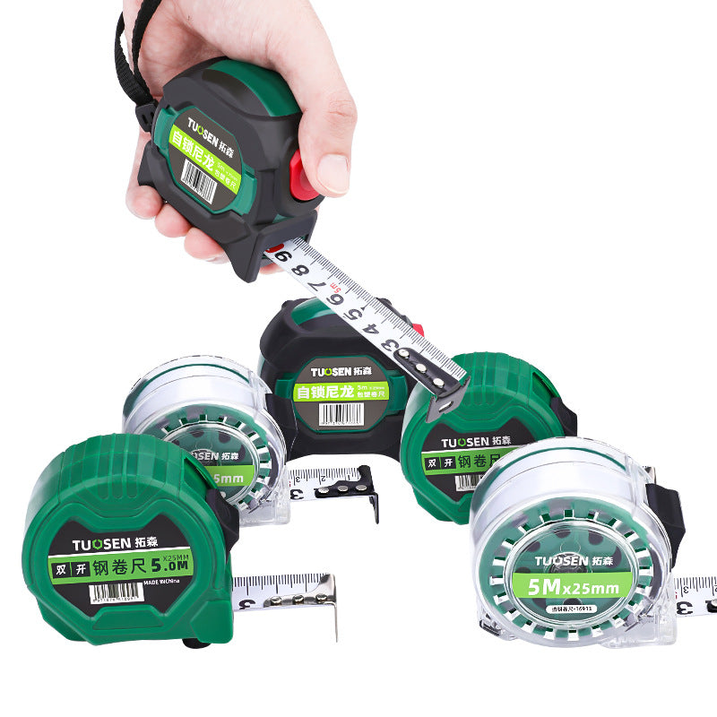 A5m tape measure 5m durable self-locking steel tape measure stainless steel belt box measure wholesale tape measure in large quantities