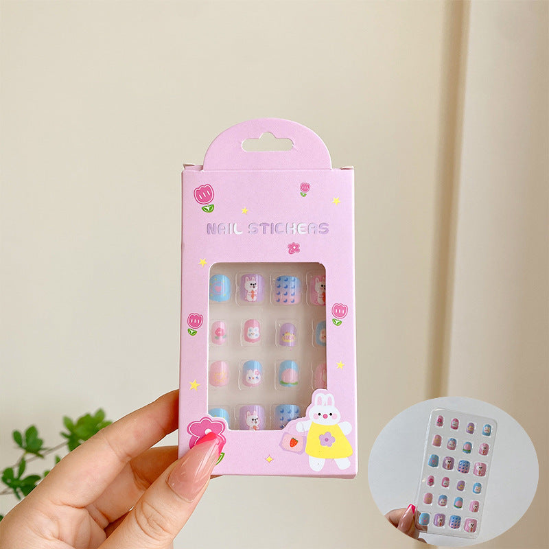 A little girl cartoon jewelry girl baby gift toy nail patch - Mixbatch