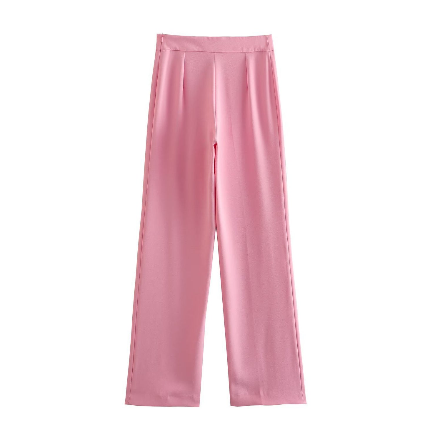 A new women's dress collar blazer + high waist loose trousers suit