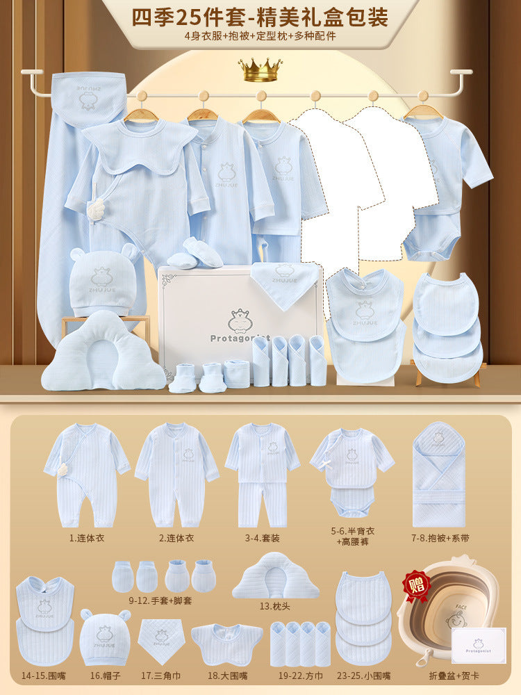 A10 Baby gift box, newborn baby clothes set, autumn and winter, gifts, high-end newborn full moon gifts, baby products - Mixbatch
