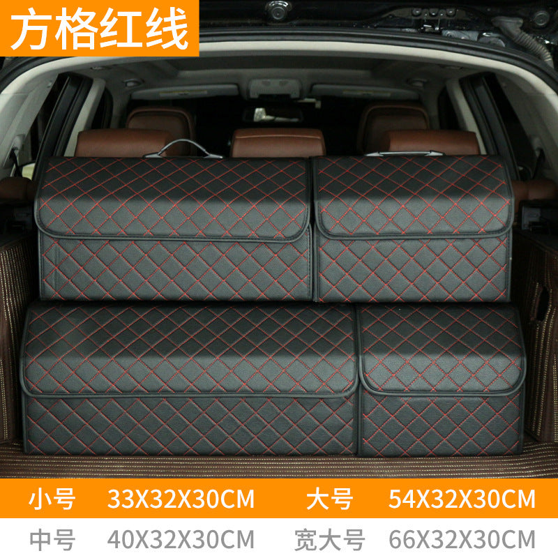 A trunk leather storage box