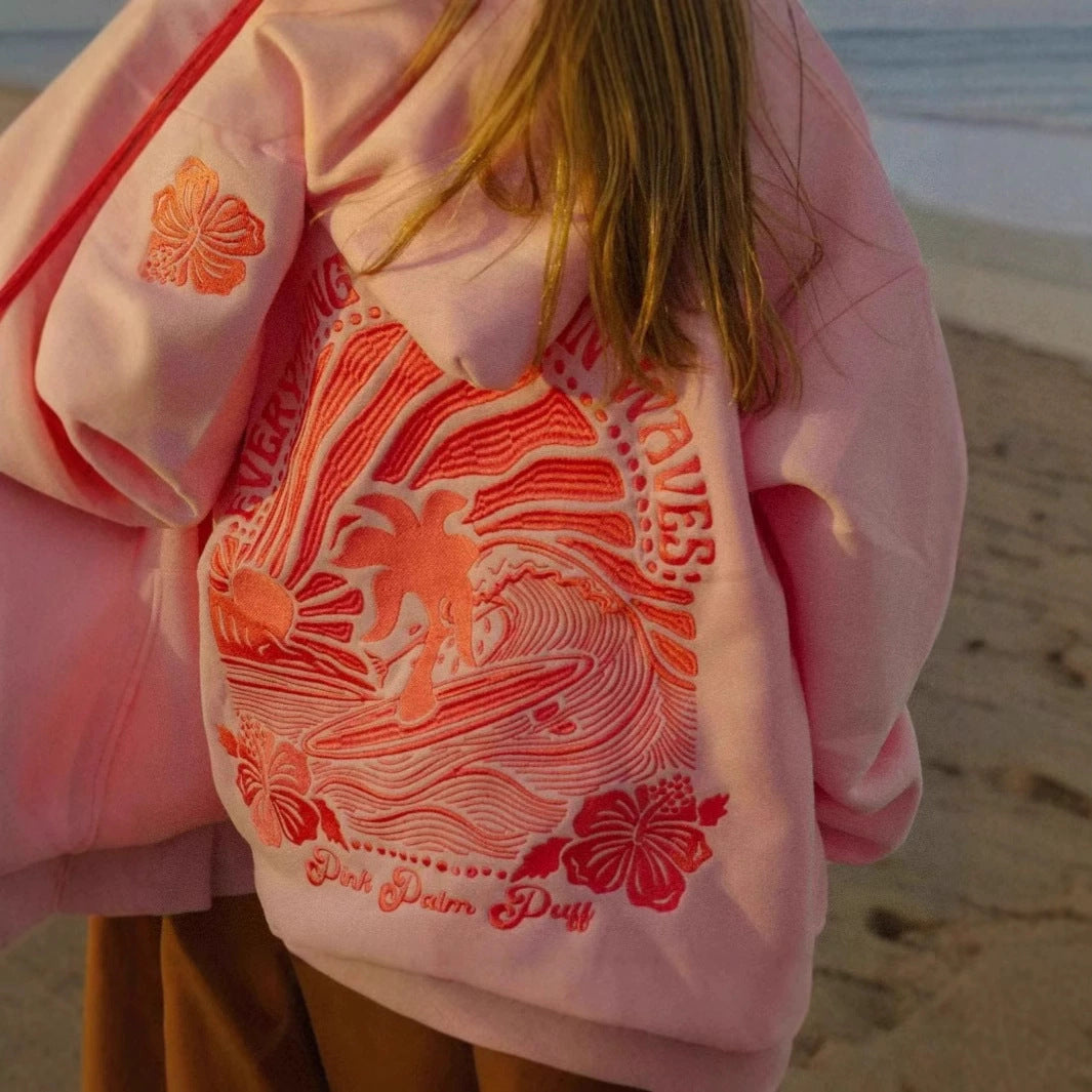 A sweater embroidered sweater