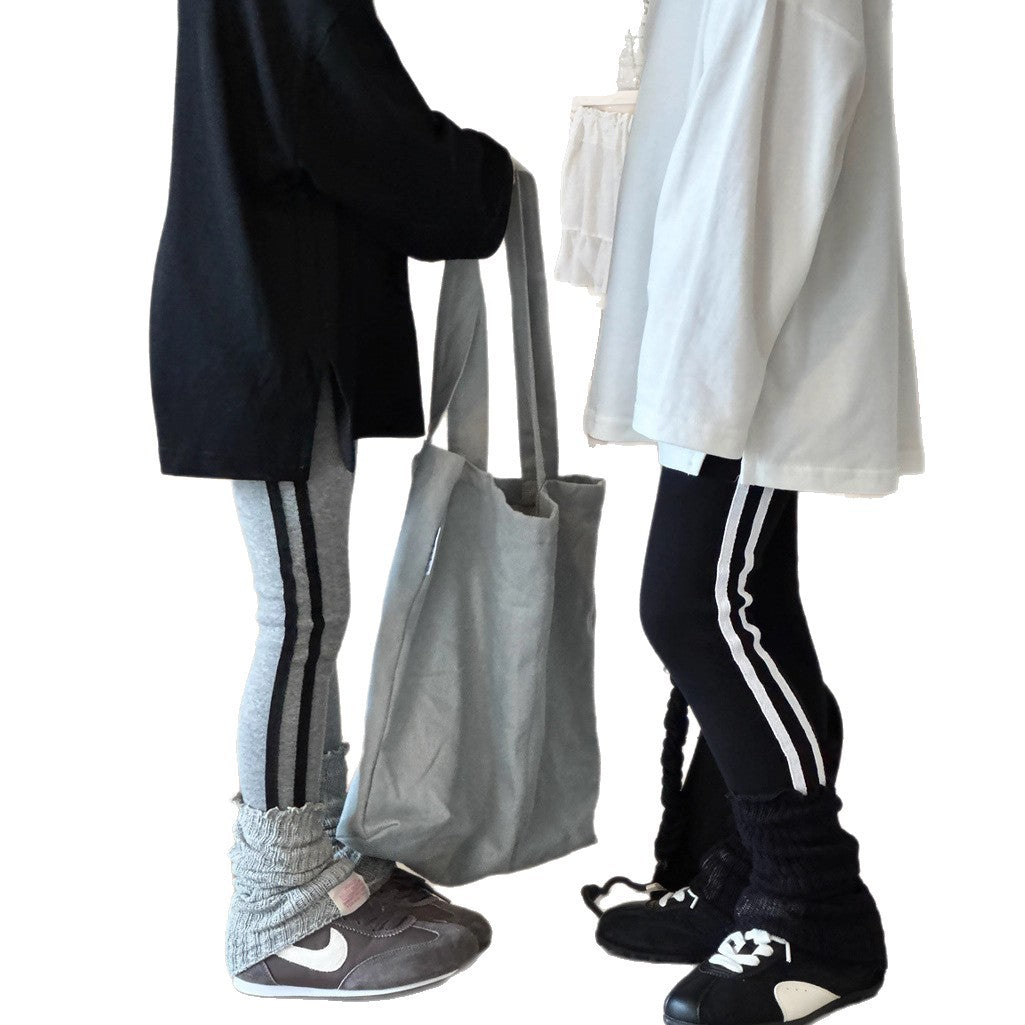A Children's stretch slim-fit leggings