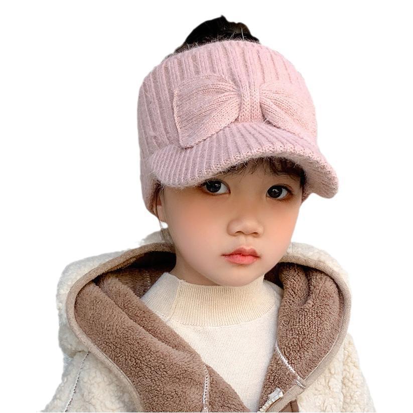 A children's knitted wool hat