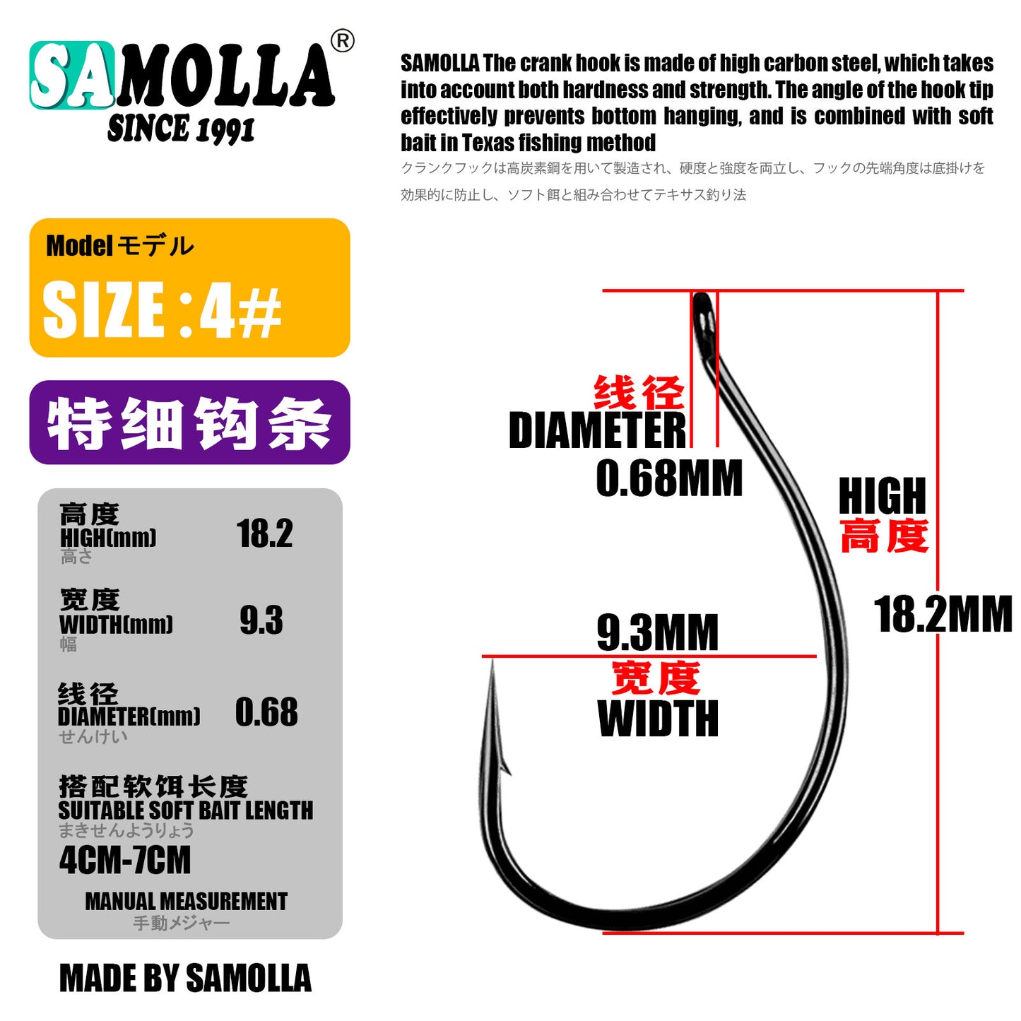 A Reverse Fishing Hook – Reinforced & Fine Hooks