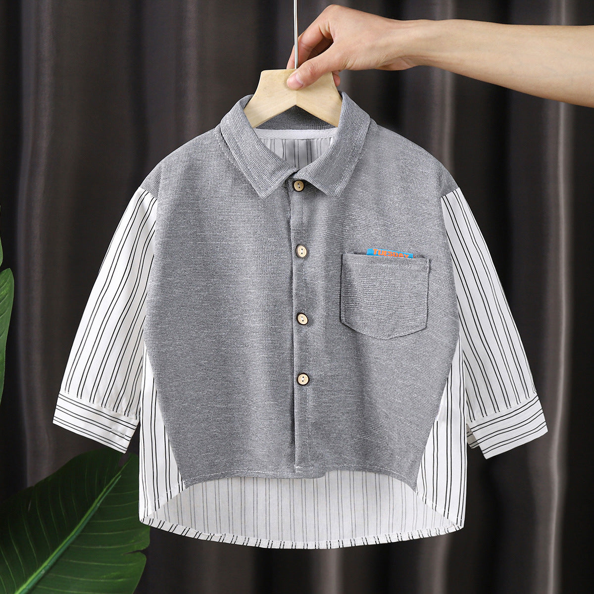 A Boys Long Sleeve Shirt